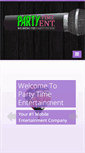 Mobile Screenshot of partytimeentertainmentinc.com